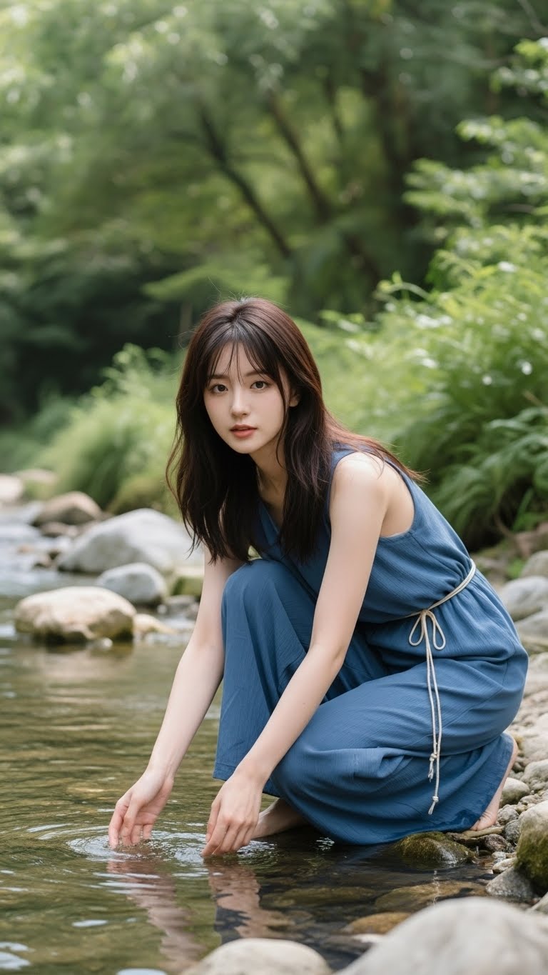 图1人物坐在图2背景的靠垫上并面向镜头